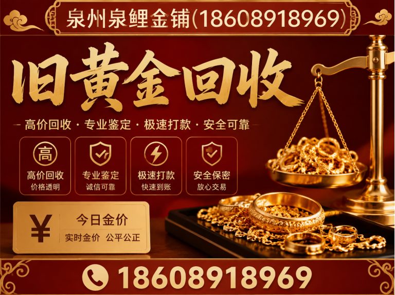 南安市泉州黄金回收展示图